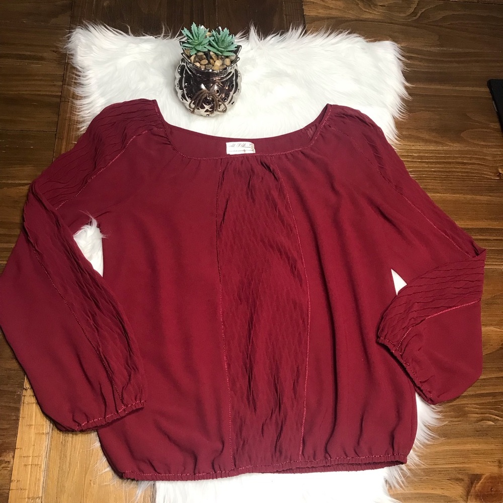 Gorgeous Burgundy Blouse‎